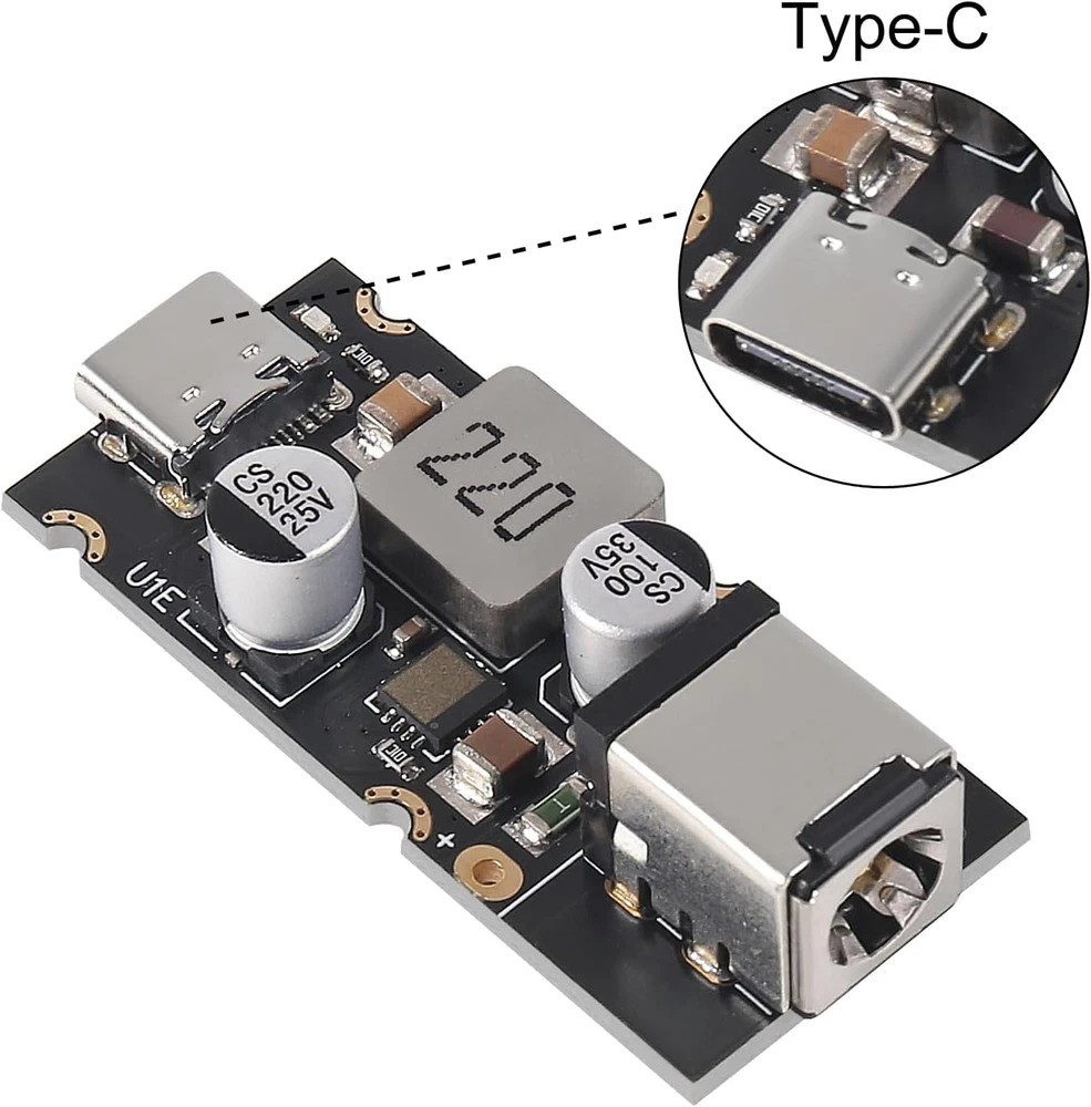 3PCS PD65W Fast Charging Module, 5V3A 9V3A 12V3A 20V3.25A to USB C PD3.1 QC3.0 C