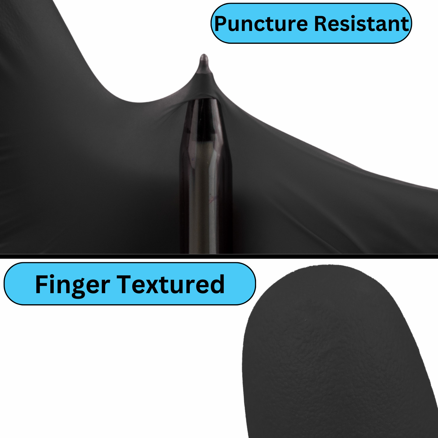 Black Nitrile Exam Powder-Free Disposable Gloves, Large 6 MIL, 1000 Pieces