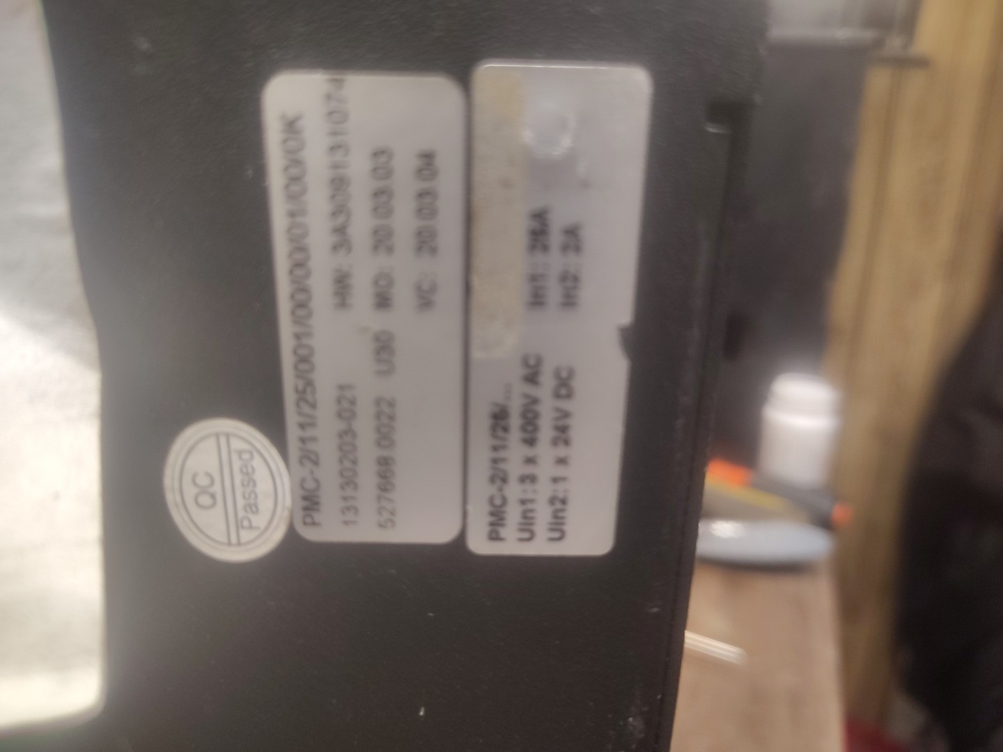 SCHNEIDER ELECTRIC PMC-2/11/25/001/00/00/01/00/0K / PMC21125001100001000K (USED)