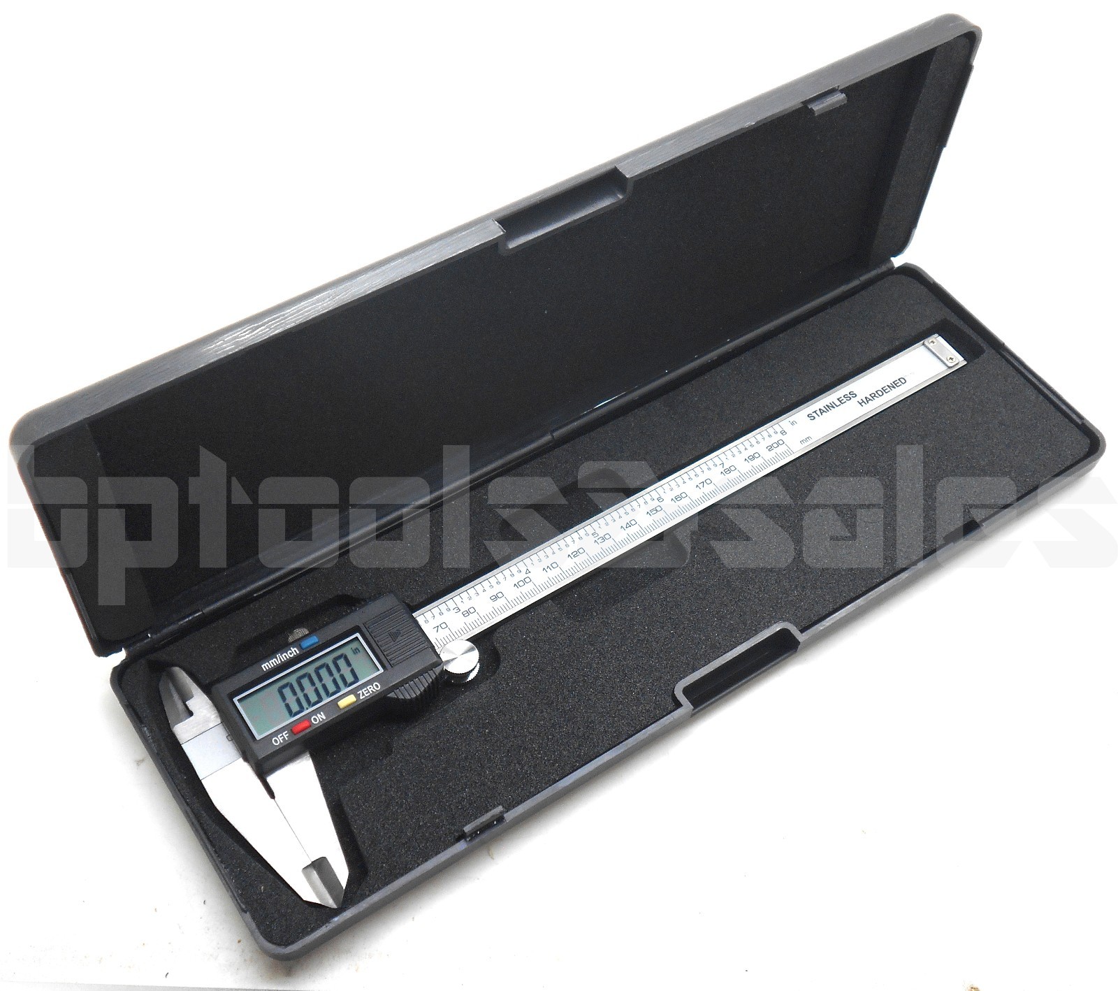 8″ Digital Electronic Caliper Precision Stainless Inch/Metric LCD Dial w/ Case
