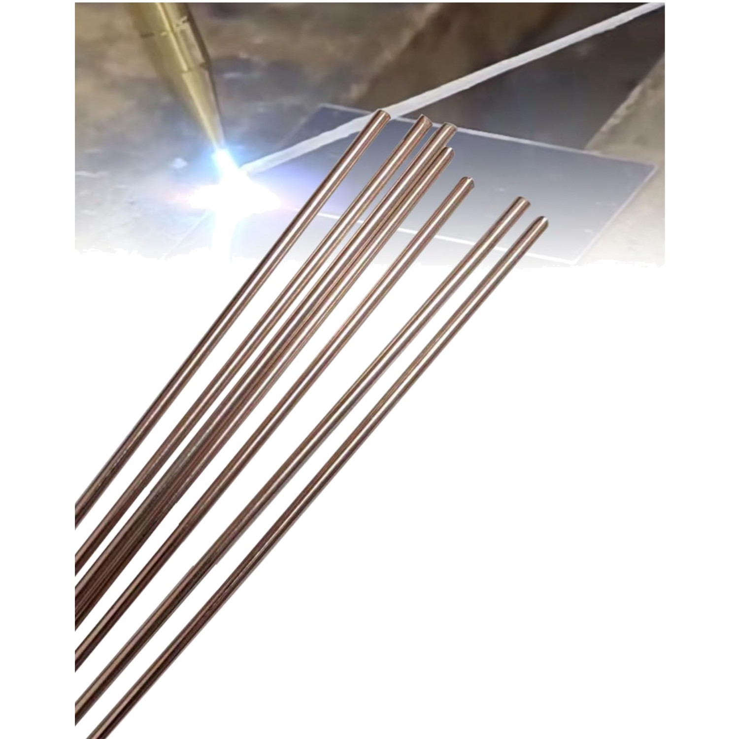 Brazing Rods 15% Silver, Brazing Rod 1/13″ X 13.78″, 7 Rods Silver Solder for…