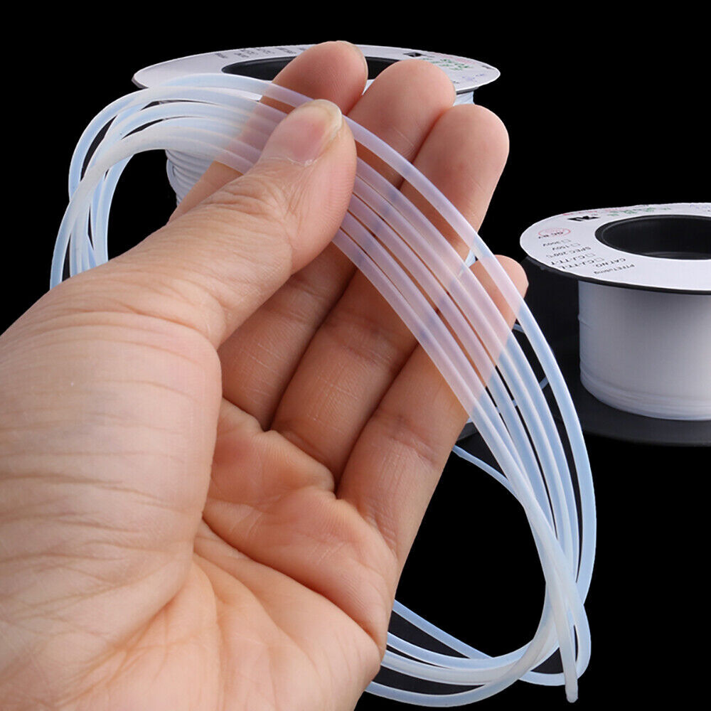PTFE Tube Tubing Pipe Translucent High Temp Resistance ID 0.3-3.5mm OD 0.6-5mm