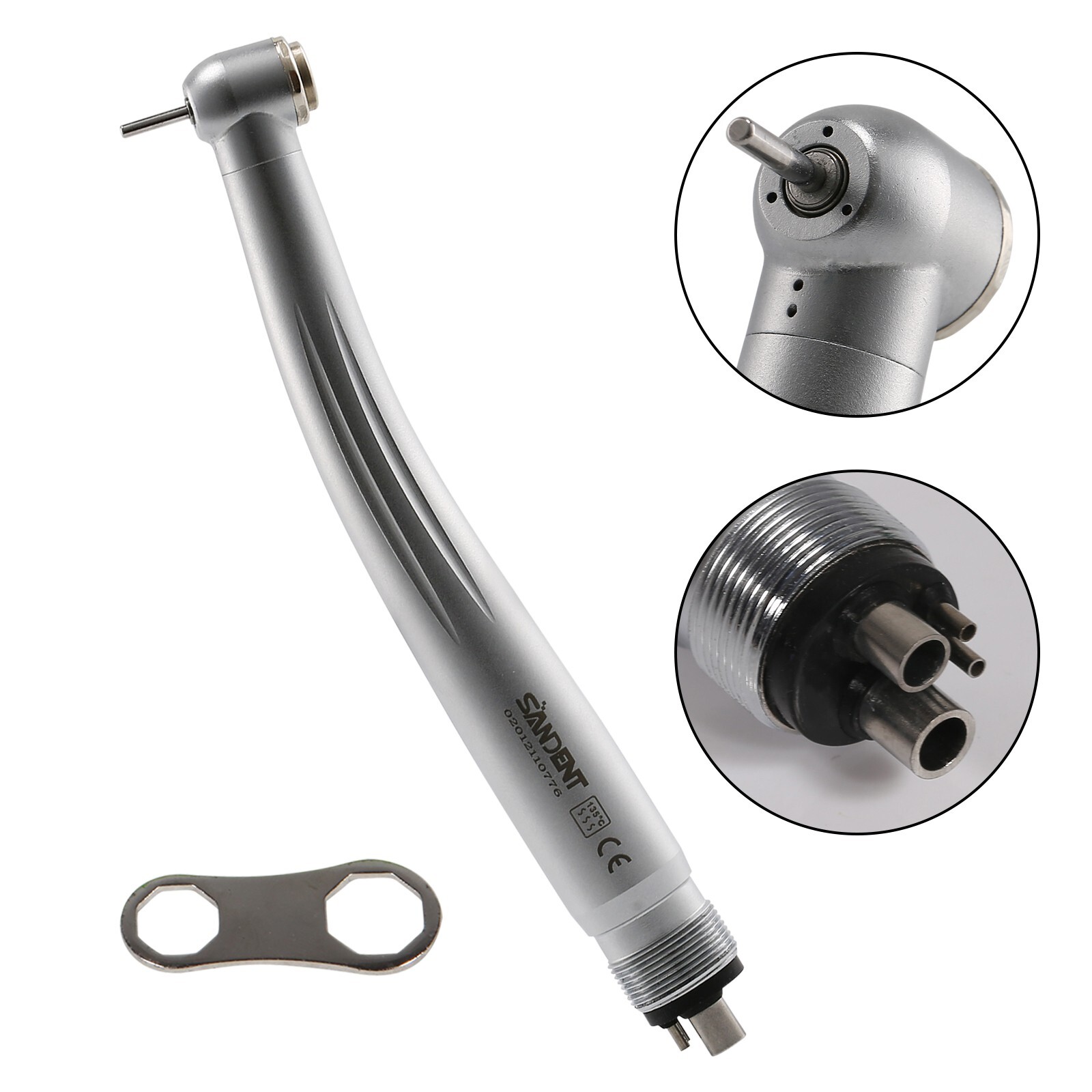 10 SANDENT NSK Style Dental High Speed Handpiece Push Button Standard Head 4Hole