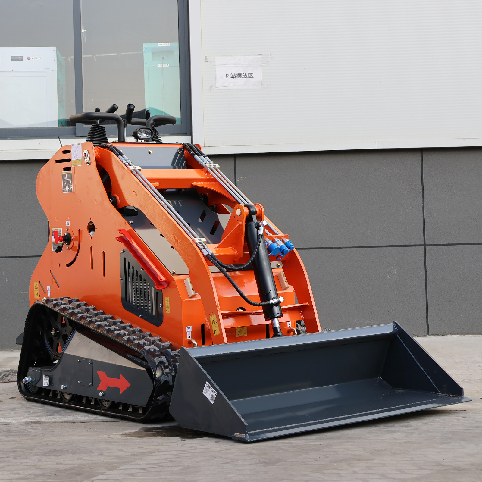 2026 Brand New 24HP Gas EPA Mini Skid Steer Loader with 8”AUGER & Pallet Fork