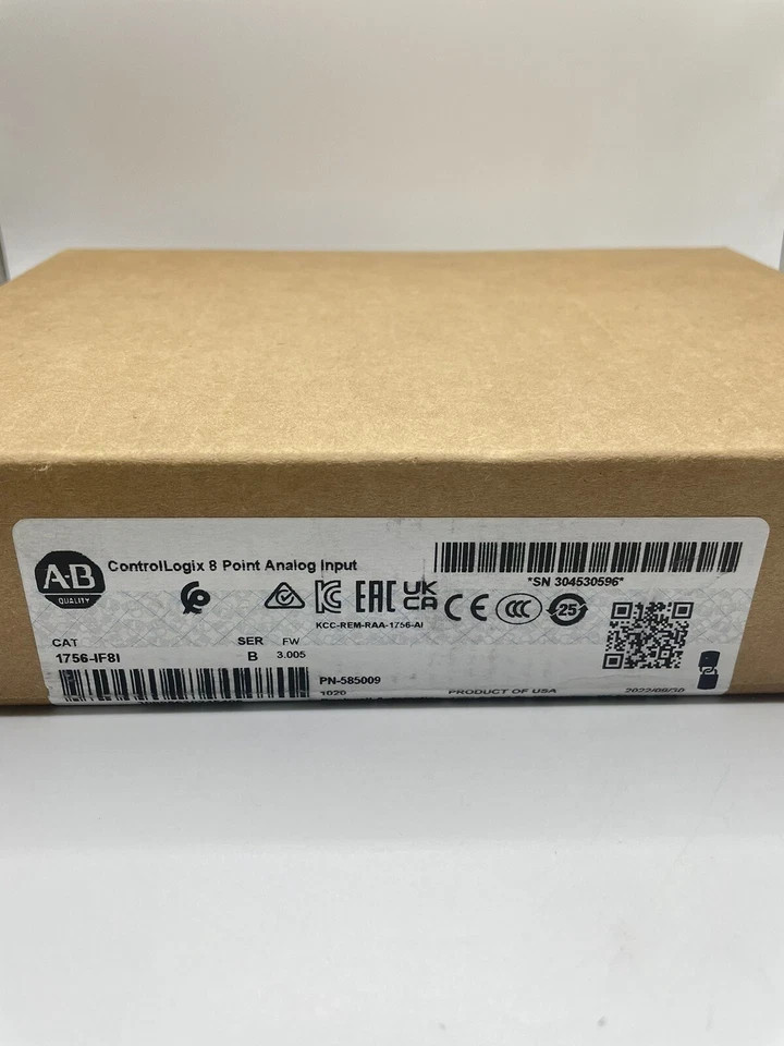 New Factory Sealed AB 1756-IF8I SER B ControlLogix 8 Point Analog Input Module