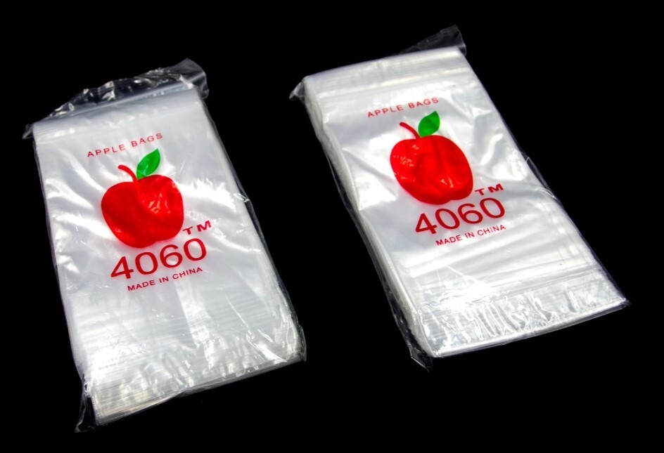 100 Clear Plastic APPLE BAGS 4.0 “x 6.0”