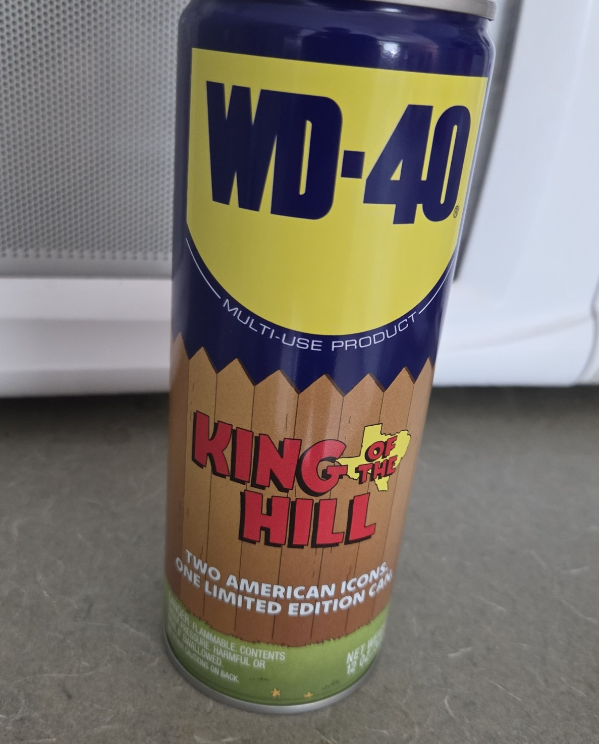 King of the Hill WD-40 12 oz Rust Spray Home Depot Limited Edition Can Hank New