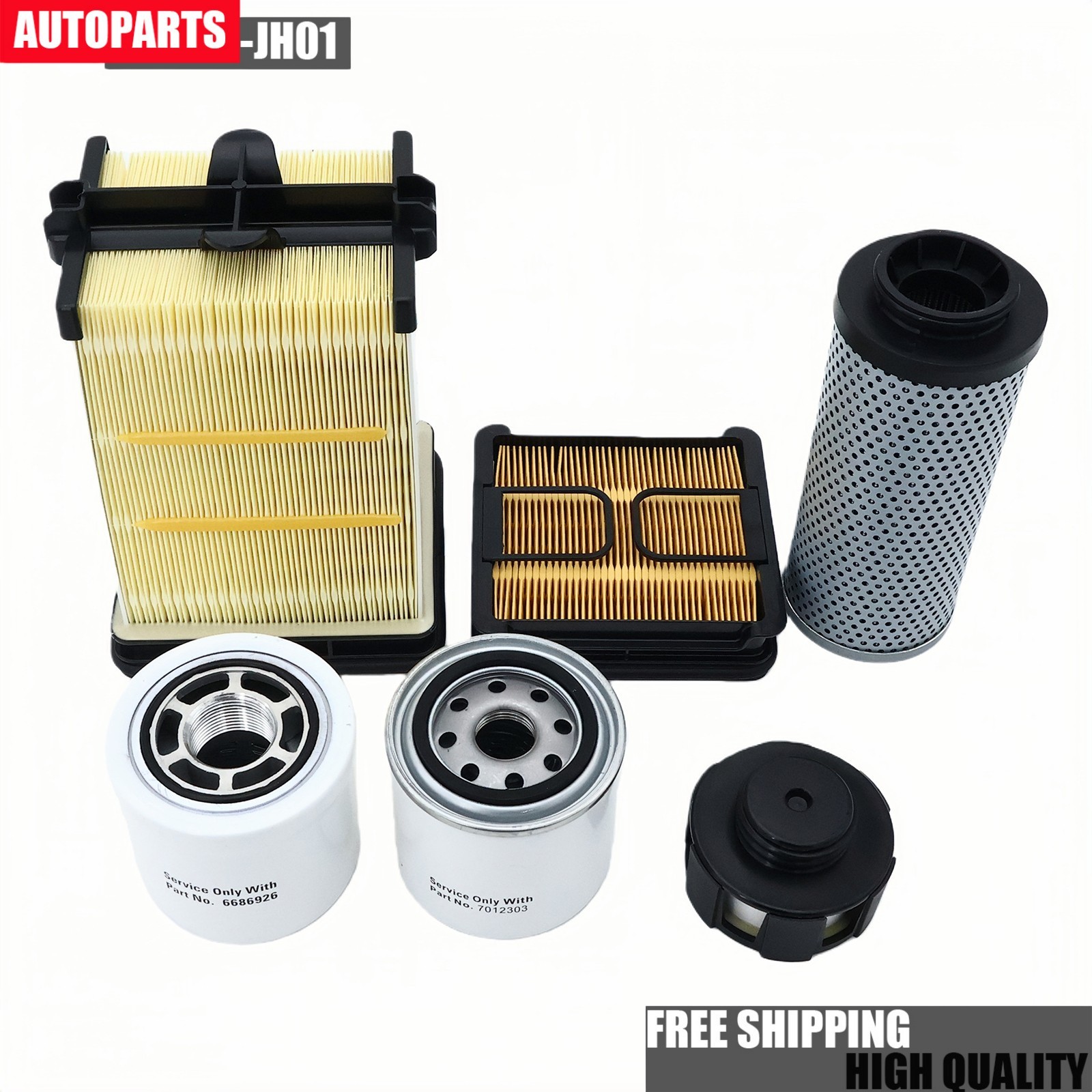 Filter Service Kit for Bobcat S450 S510 S530 S550 S570 S590 T550 T590 T630 T450