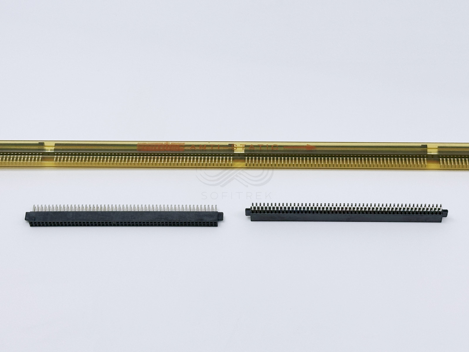 8X SFM-150-01S-D Samtec 100 Position Socket Strip Double Row 0.05in 1.27mm Pitch