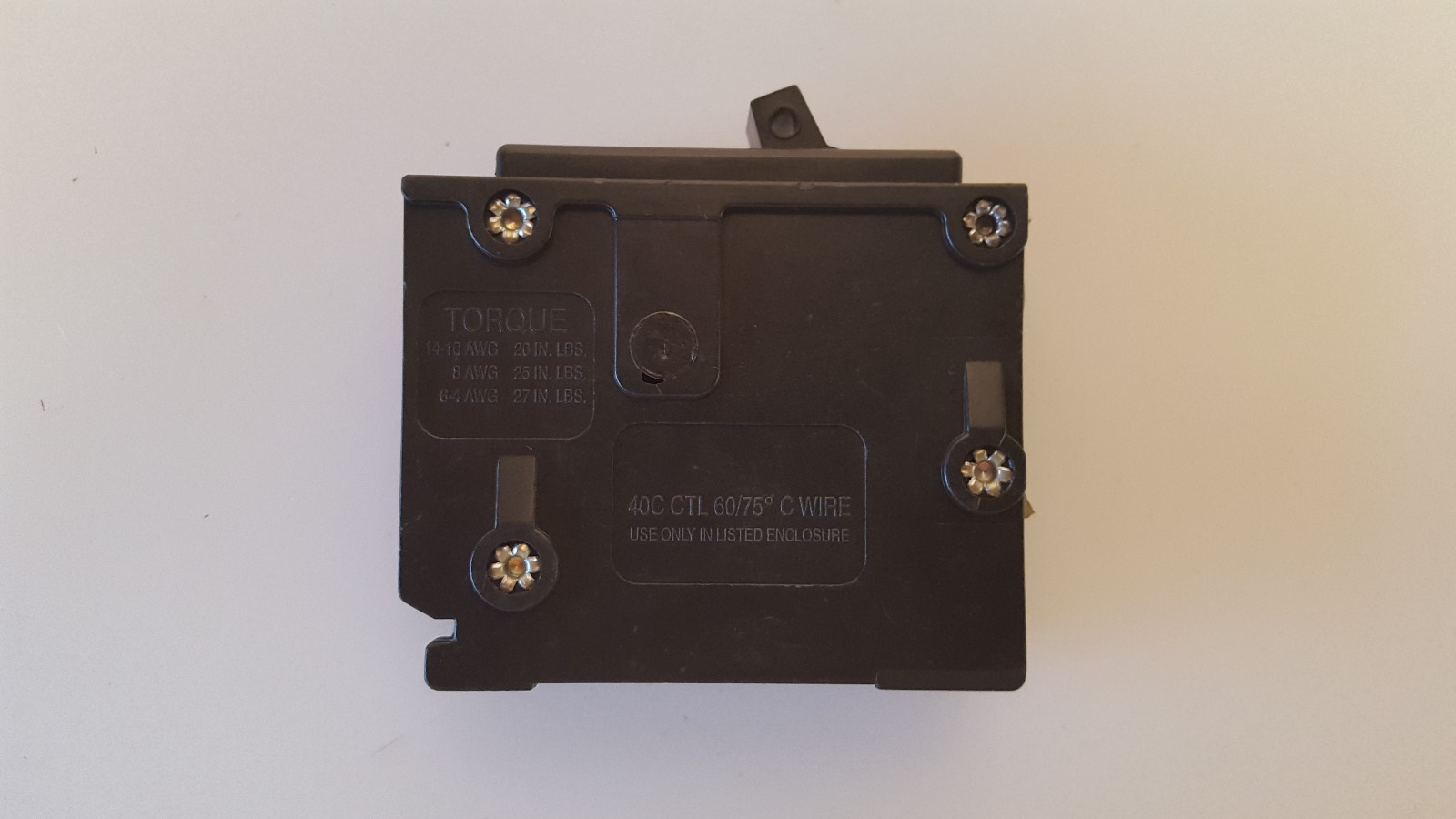 Eaton Cutler Hammer BR120 Circuit Breaker 1 Pole 20 Amp Type C120