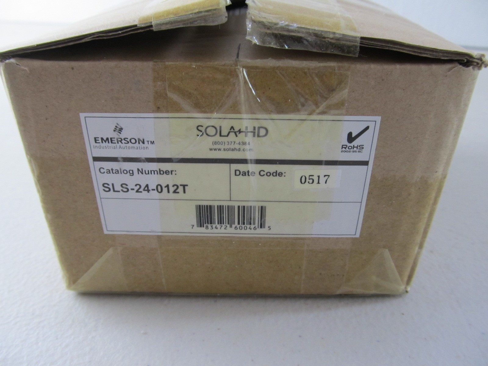 EMERSON EGS Sola/Hevi-Duty SLS-24-012T Power Supply New, Open Box