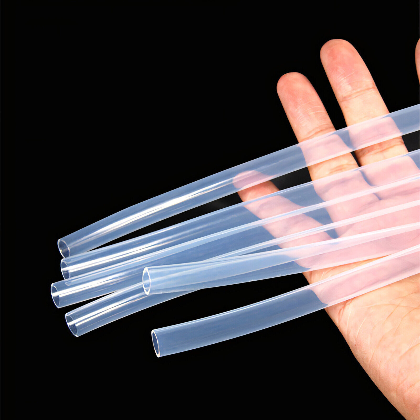 PTFE Tube Tubing Pipe High Temp Resistance Transparent ID 0.8-11 mm OD 1.6-14 mm