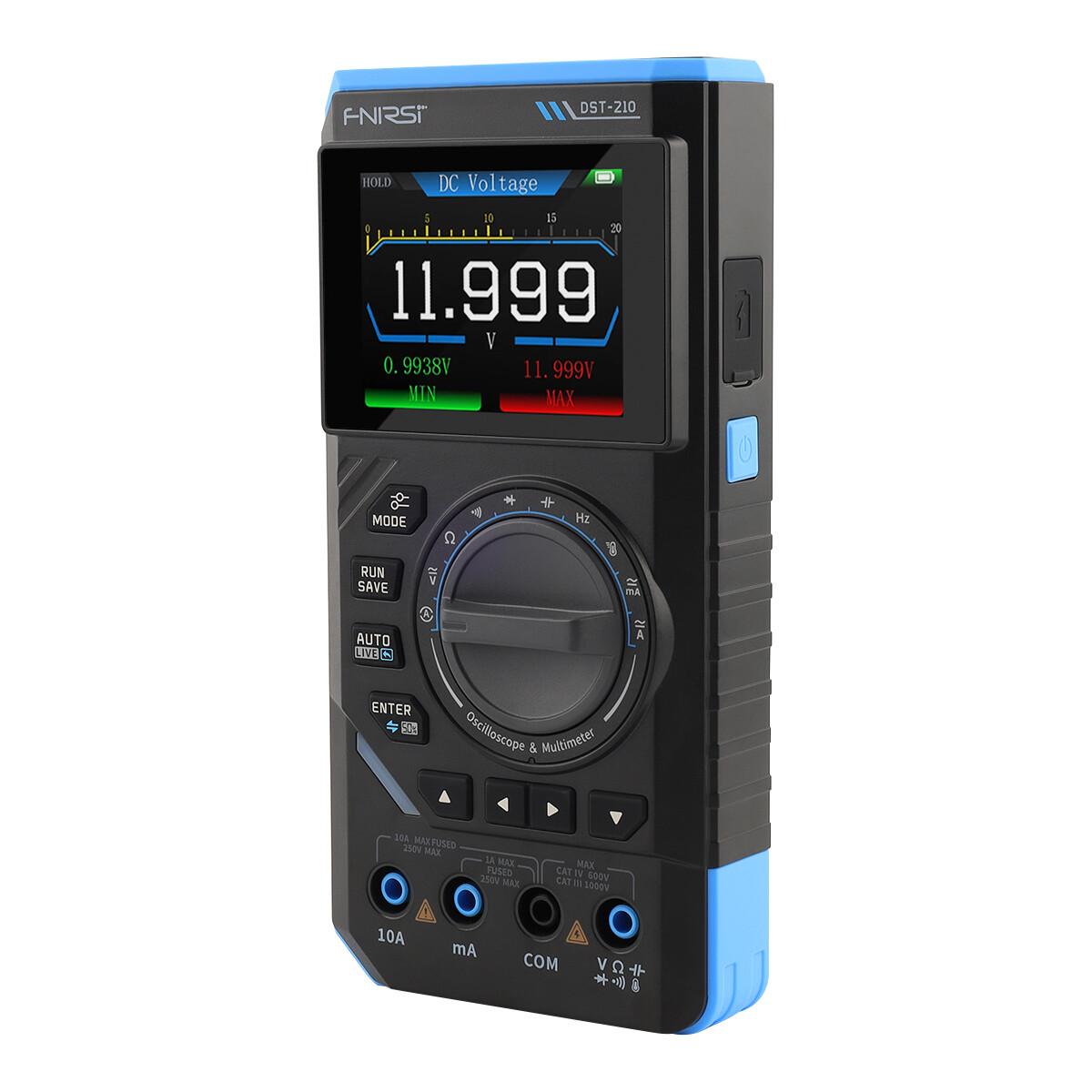 FNIRSI DST210 3-In-1 Handheld Digital Oscilloscope Multimeter Signal Generator`
