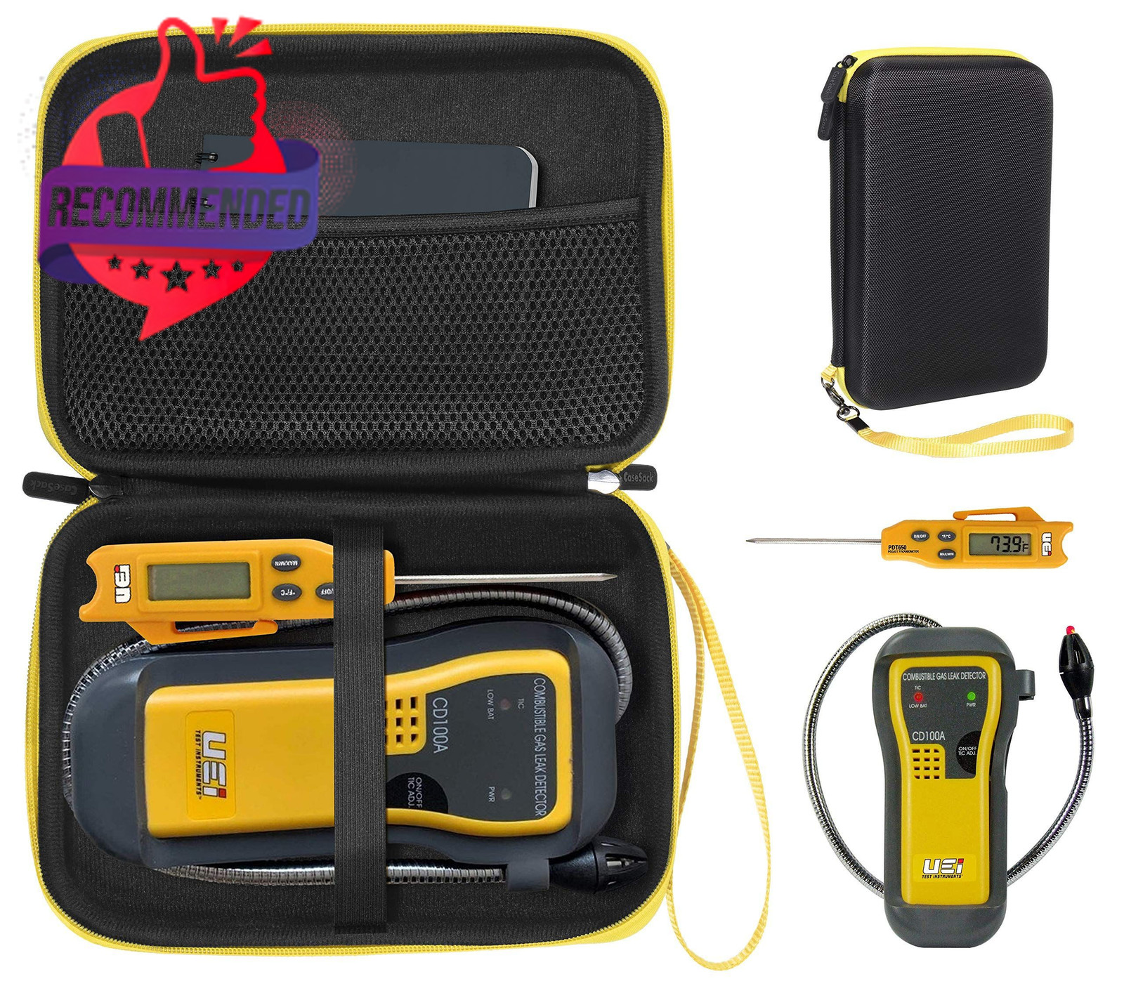 Detector Case For Uei Test Instruments Cd100a Combustible Gas Leak Detector