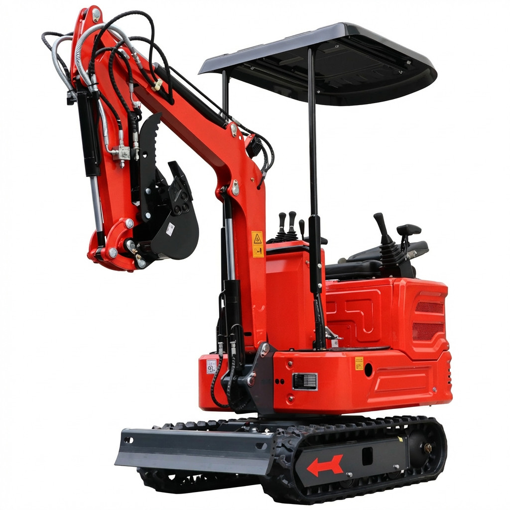 FREE SHIP 1.4Ton Diesel Mini Excavator Kubota Crawler Hydraulic Thumb Digger USA