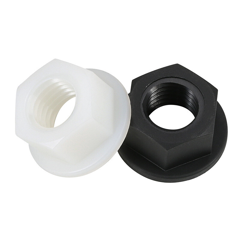 Plastic Flange Nut Nylon Hex Nuts Anti-Slip Metric M3 M4 M5 M6 M8 M10 M12
