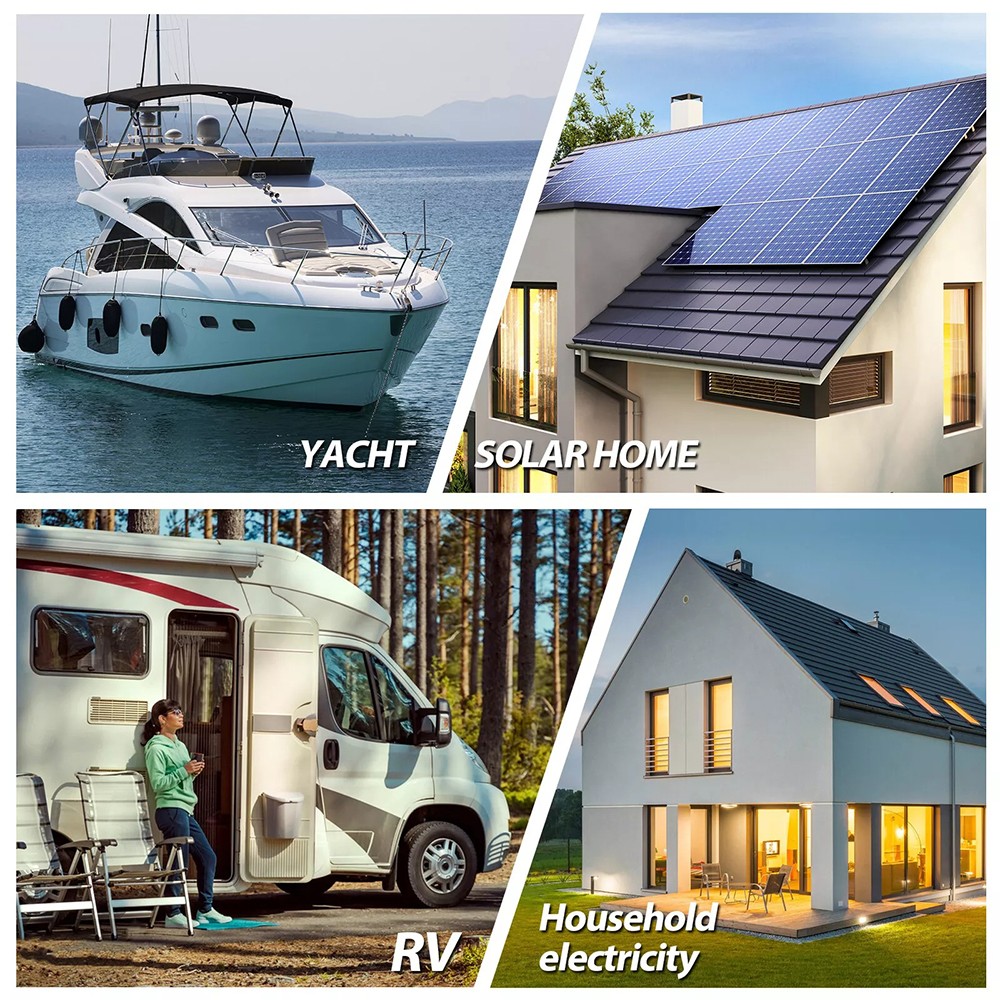 12V 300AH LiFePO4 Lithium Battery Built-in BMS Deep Cycle for Solar RV Off-grid