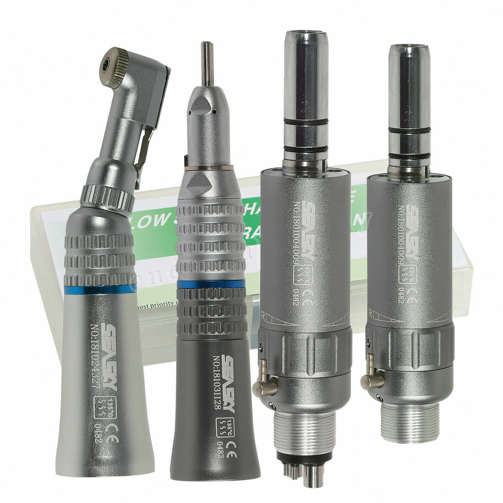 NSK Style Dental Slow Low Speed Handpiece Straight Contra Angle Air Motor 4/2H