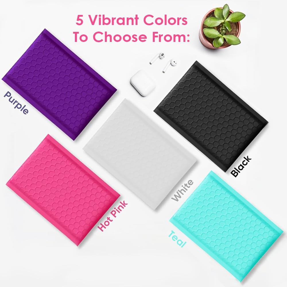 Hot Pink 7.25×12, Poly Bubble Mailers, (#1), Padded Envelopes, Package Bags, Shi
