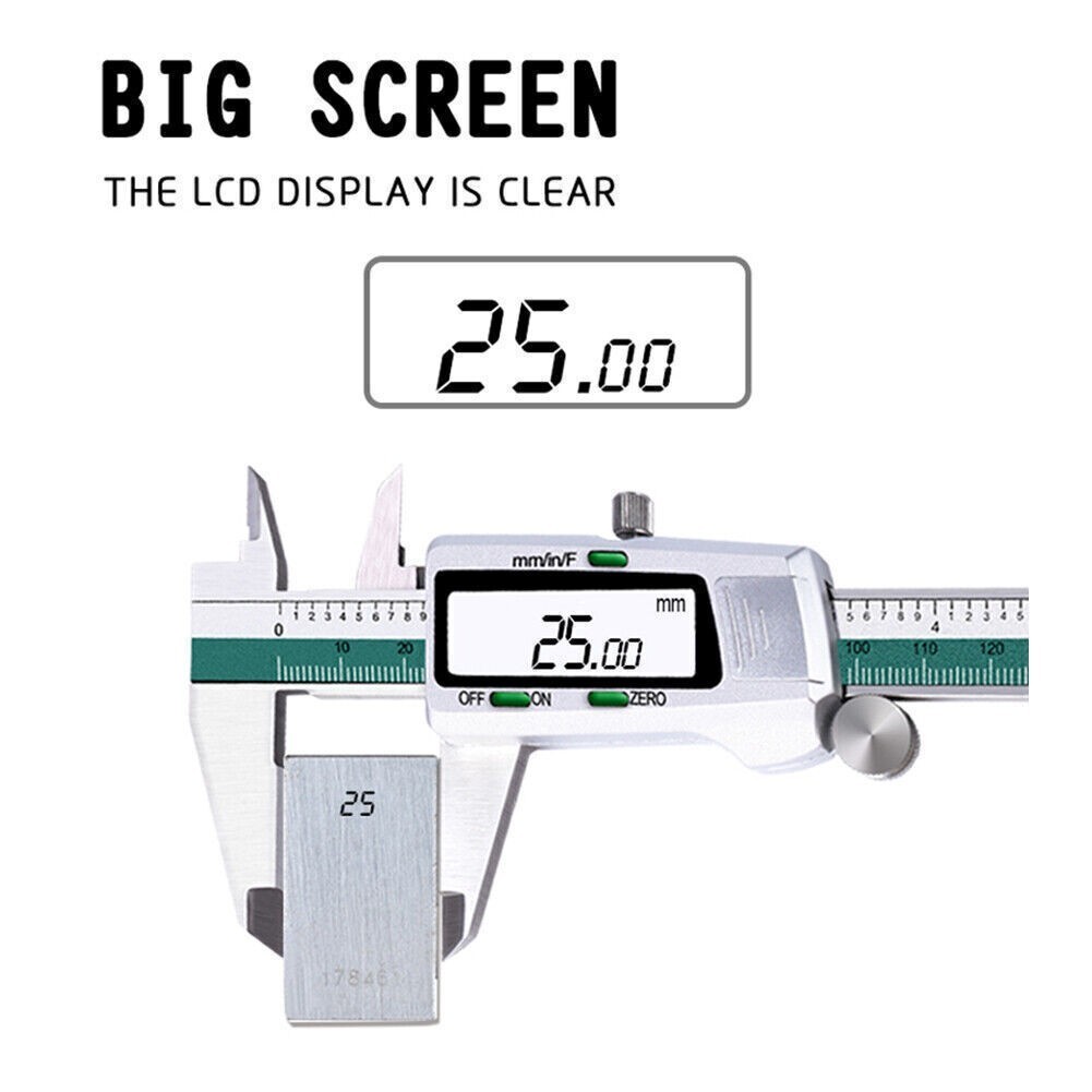 0–6″ Digital Electronic Vernier Caliper LCD Gauge Vernier Caliper Micrometer
