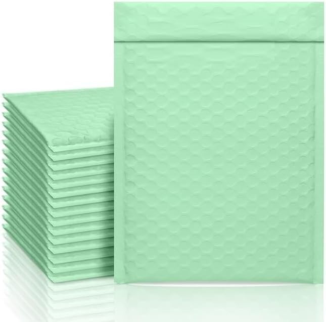Mix Your Color 50 Poly Bubble Padded Envelopes Mailers #0 6×10 (Inner 6×9)