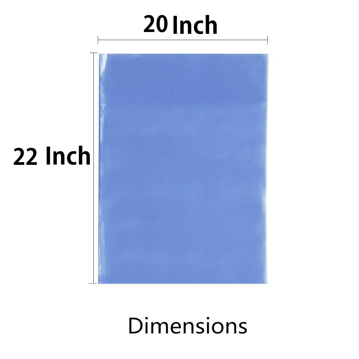 20″ X 22″ Clear Heat Shrink Wrap Bags PVC Film Gift Bottle Candle Packing Basket