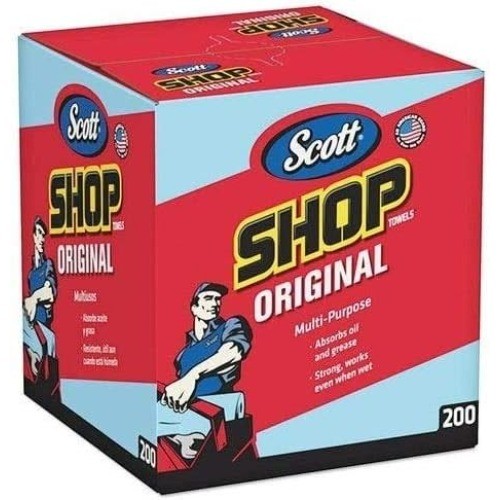 Kimberly-Clark 75190 Shop Towels 10″ x 12″ Blue 1 Box of 200 1 Box of 200 Towels
