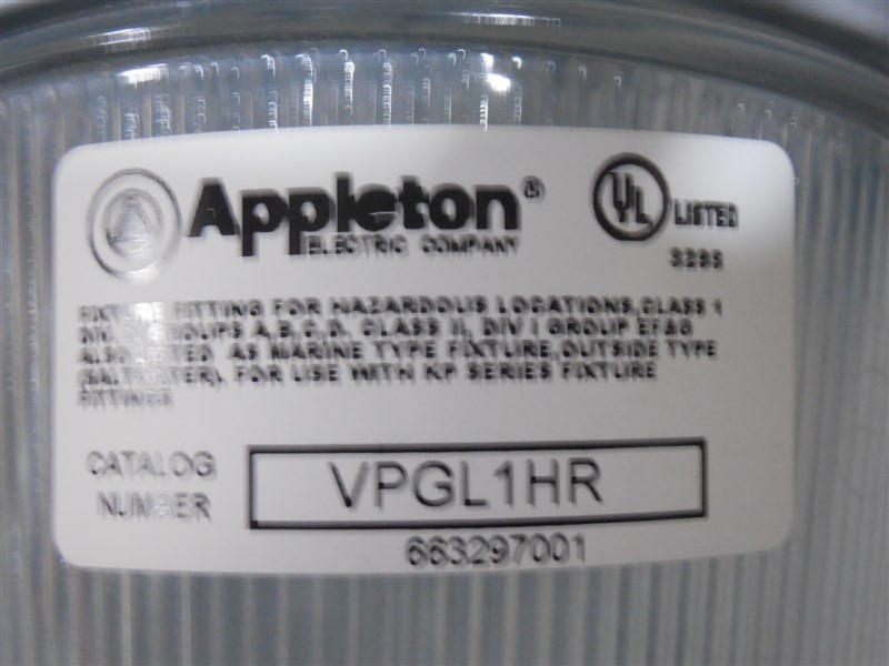 EGS / Appleton Mercmaster III 100W Metal Halide Light Fixture MLSH104G1NMTFTZ2UP