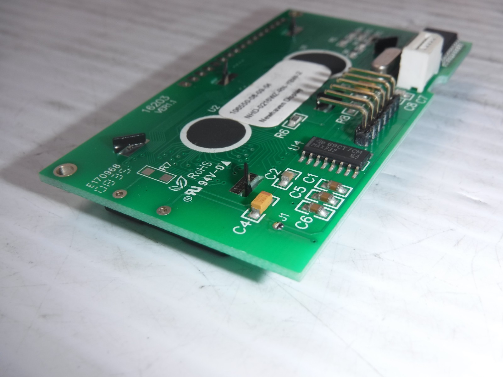Newhaven Display 16203 Ver 1 LCD Screen NHD-0216WZ-RN-YBW-2 / 106550-08-09-04