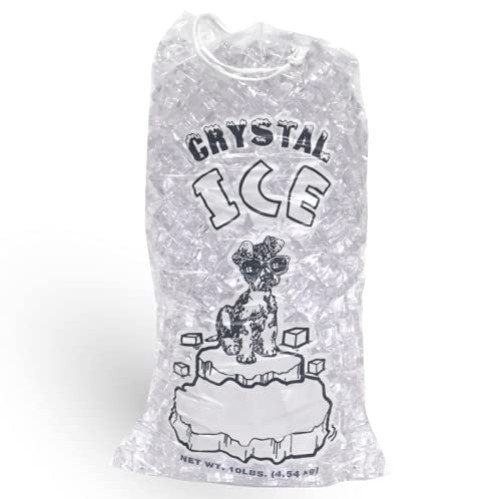 Clear Ice Bags with Closure – 10 lb Capacity, Perfect for Indoor and Outdoor Use