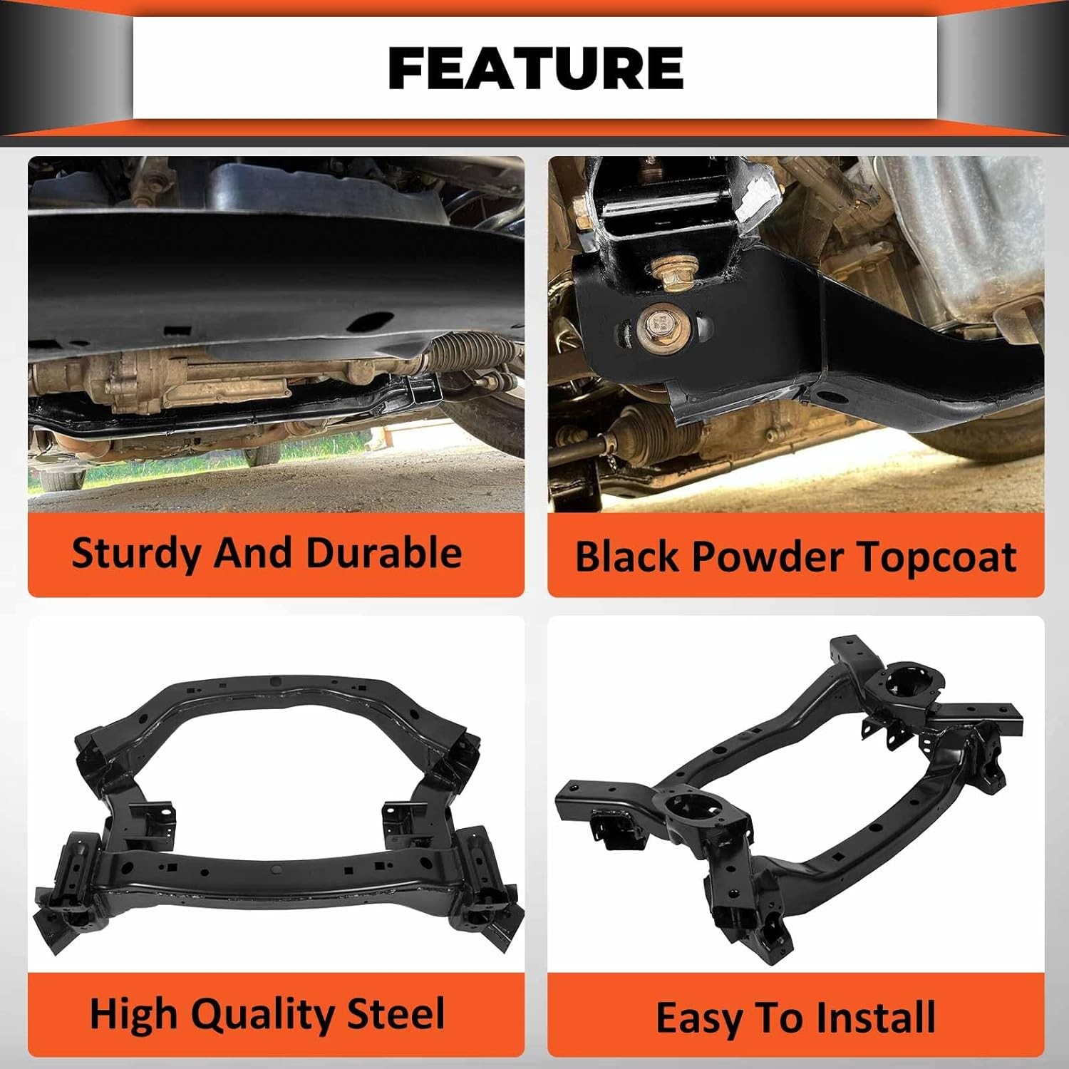 Kojem Front Frame Crossmember Subframe Cradle Compatible with 2011-2023 Dodge Ch