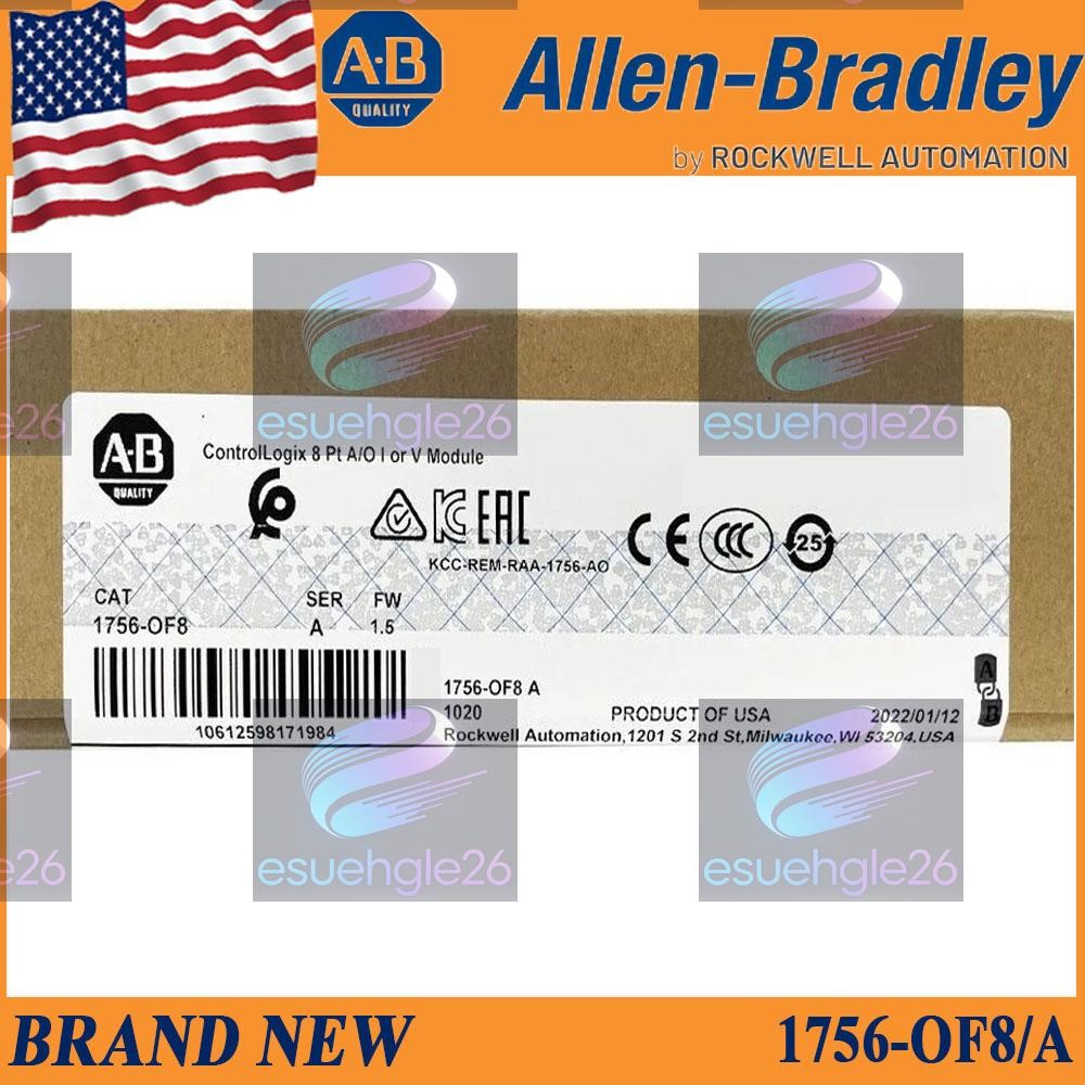 New Factory Sealed AB 1756-OF8 /A ControlLogix PLC Output Module US