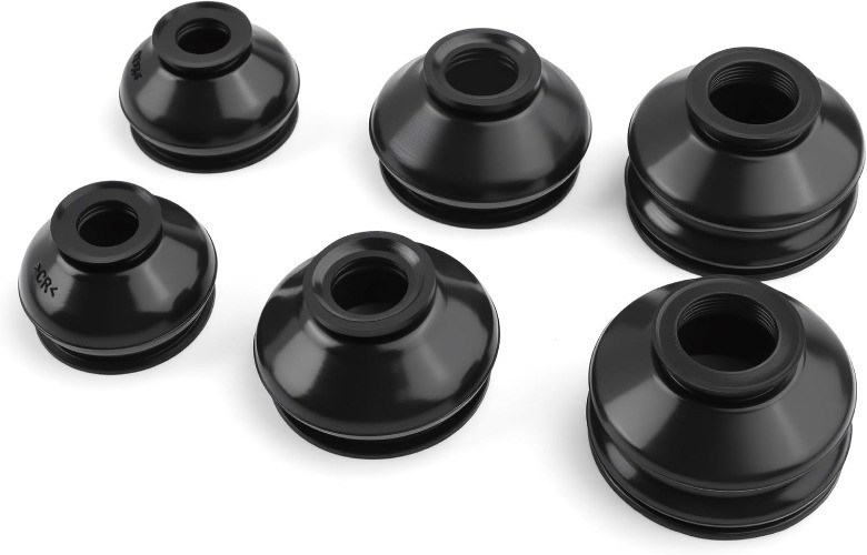 6PCS Rubber Tie Rod Boot, Universal Ball Joint Boot Replacement as Color: 6PCS