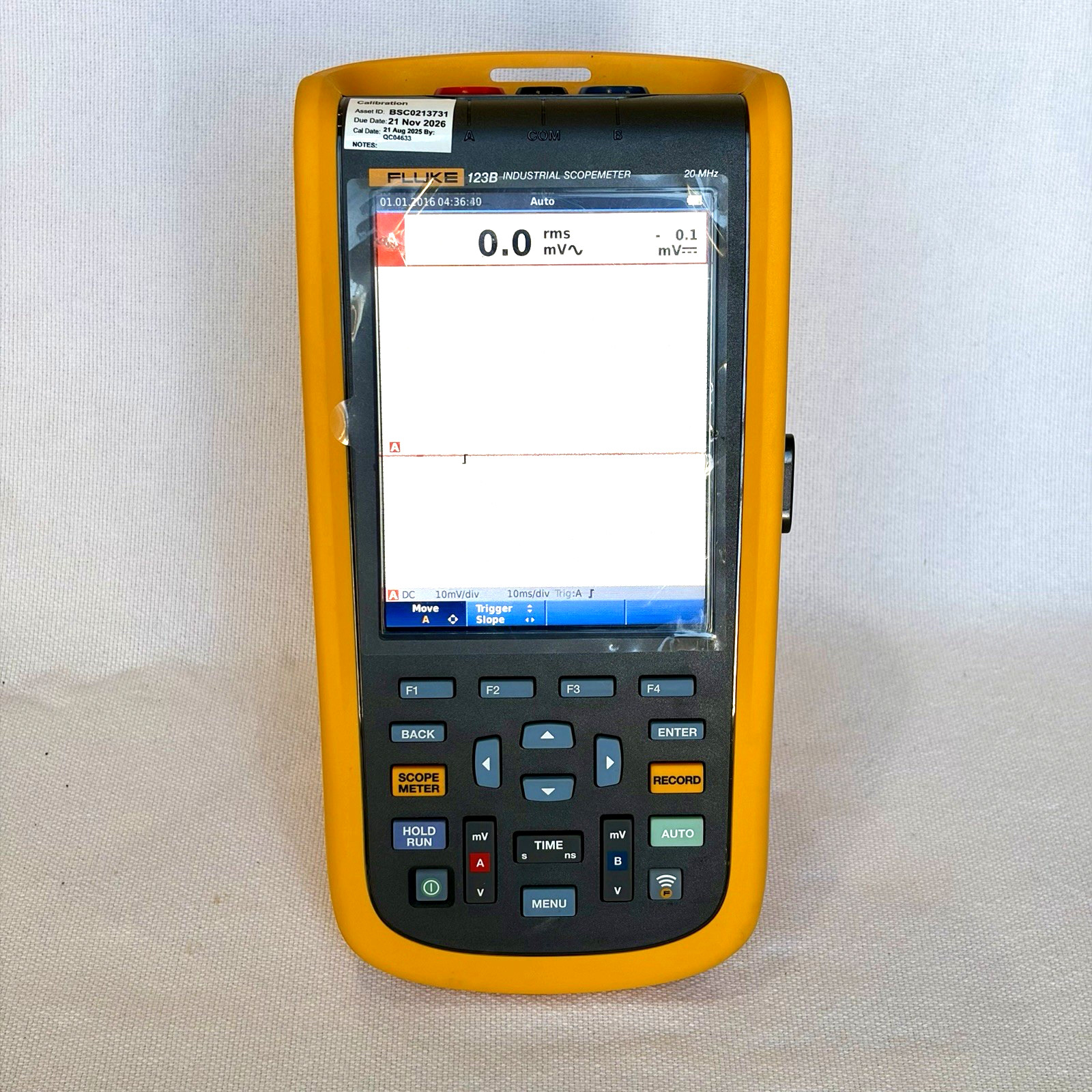 Fluke 123B Industrial ScopeMeter Dual-Input 20MHz Handheld Oscilloscope