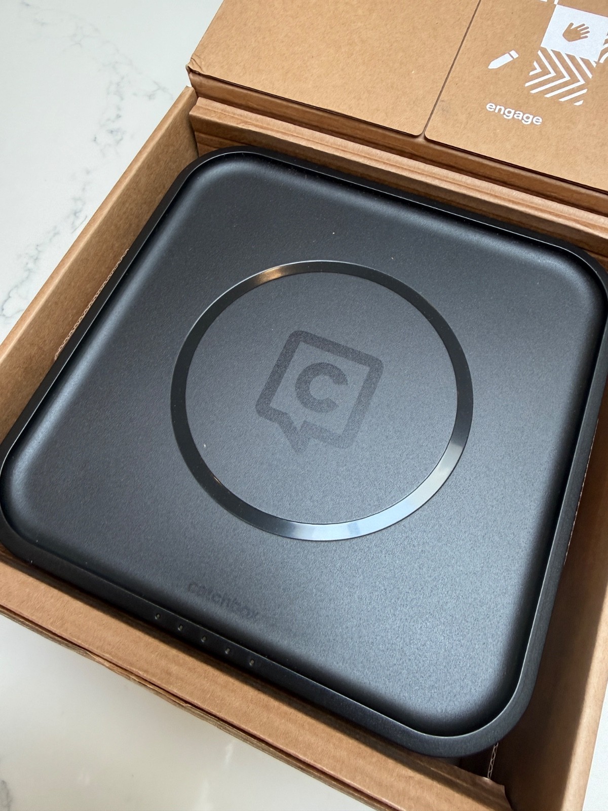 Catch Box Plus Cube with Charging base – NEW / Open box – Catchbox VAT REG