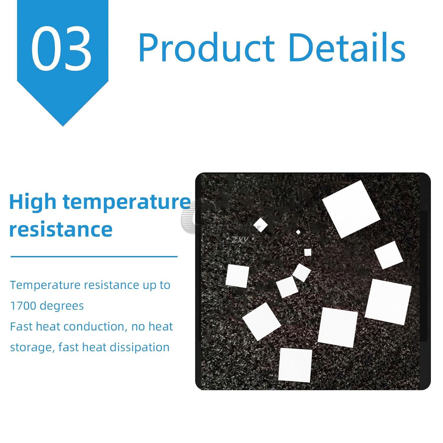 Alumina Ceramic Insulator Sheet High Temperature Resistance Thermal Conduct