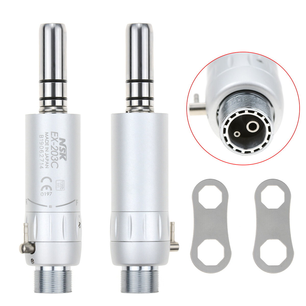 NSK Type Dental PANA MAX High Speed Handpieces Push Button+Low Speed EX203C 4/2H