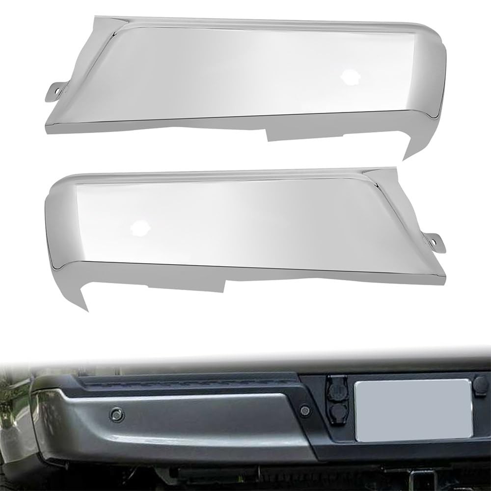 Rear Bumper End Cap Pair for 2021-2023 Ford F150 Left Right Direct Replacement