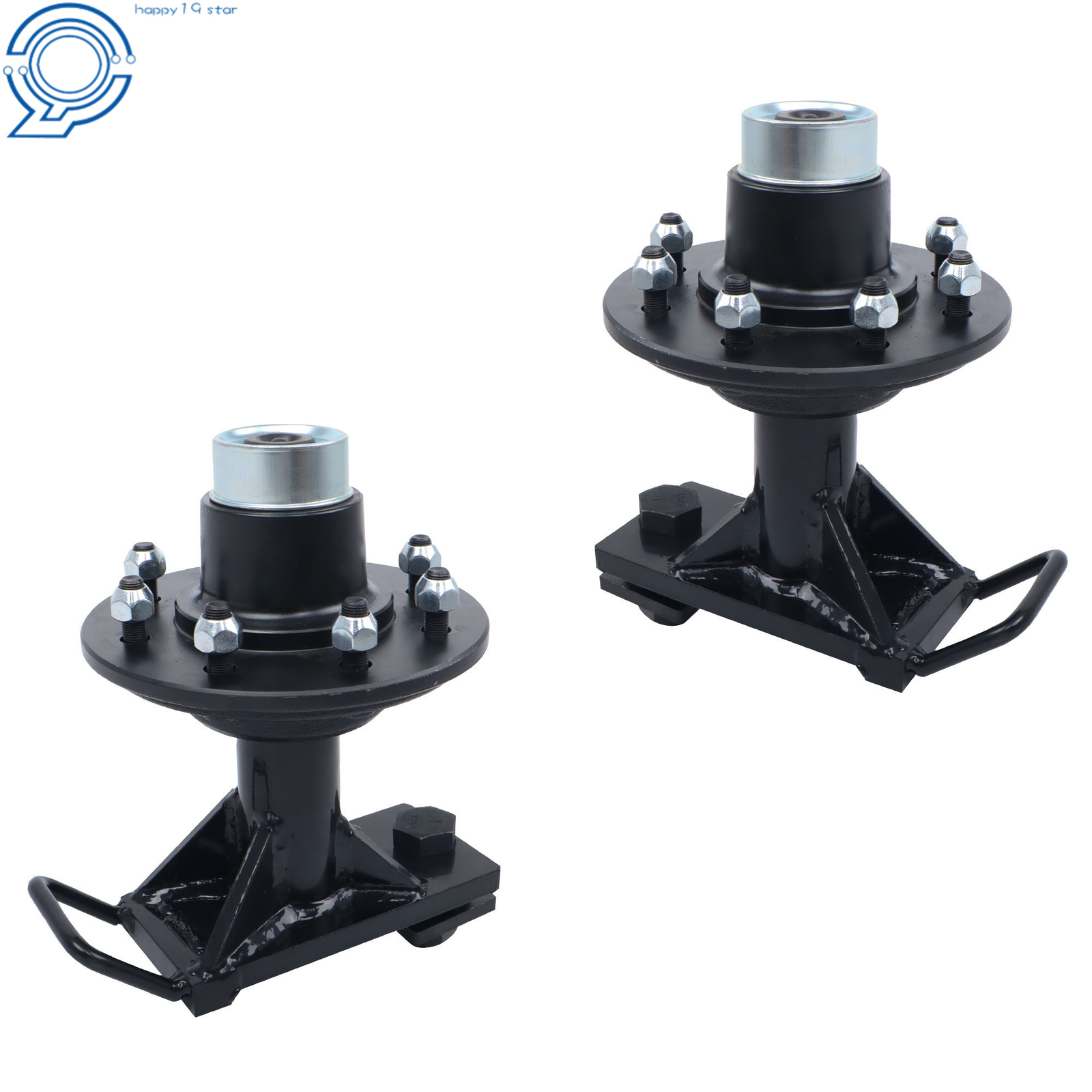 Shipping Container Wheels 8×6.5 Lug Bolt-On Spindle Kit with Handle