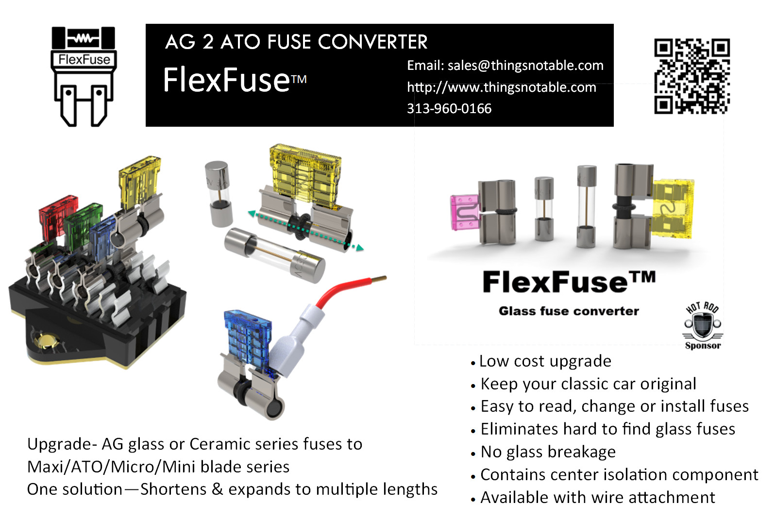 Round Glass Fuse Converter To Blade