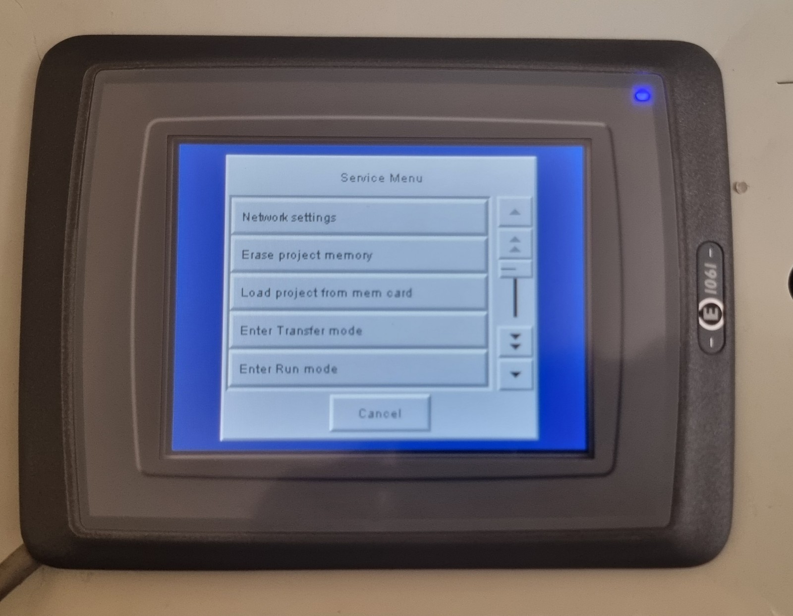 BEIJER ELECTRONICS E1061 TYPE : 07907C 24VDC HMI DISPLAY