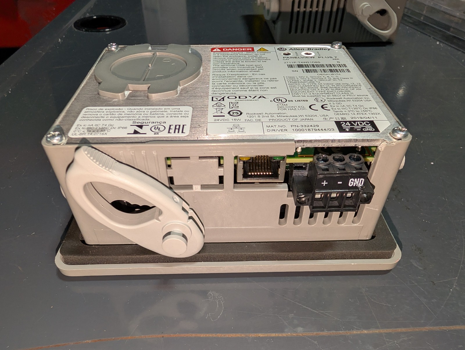 Allen Bradley Rockwell Automation Panelview Plus 7 2711P-T4W21D8S FACTORY RESET