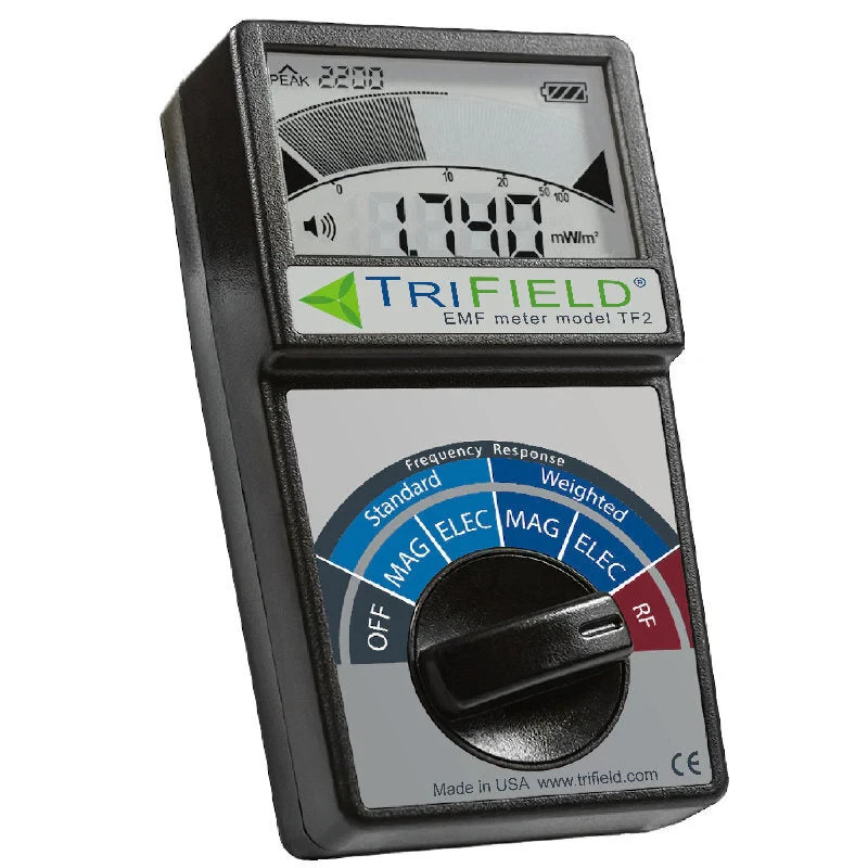 EMF Meter Model TF2 – #1 Handheld EMF Detector for 3 Types of EM Fields