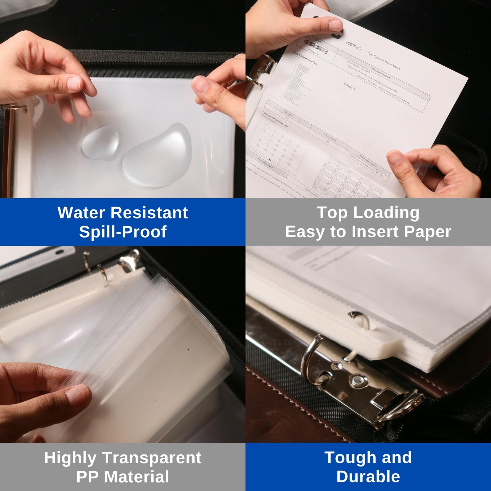 200-Pack 8.5×11 Heavy Duty Sheet Protectors, Archival-Safe, High Clarity