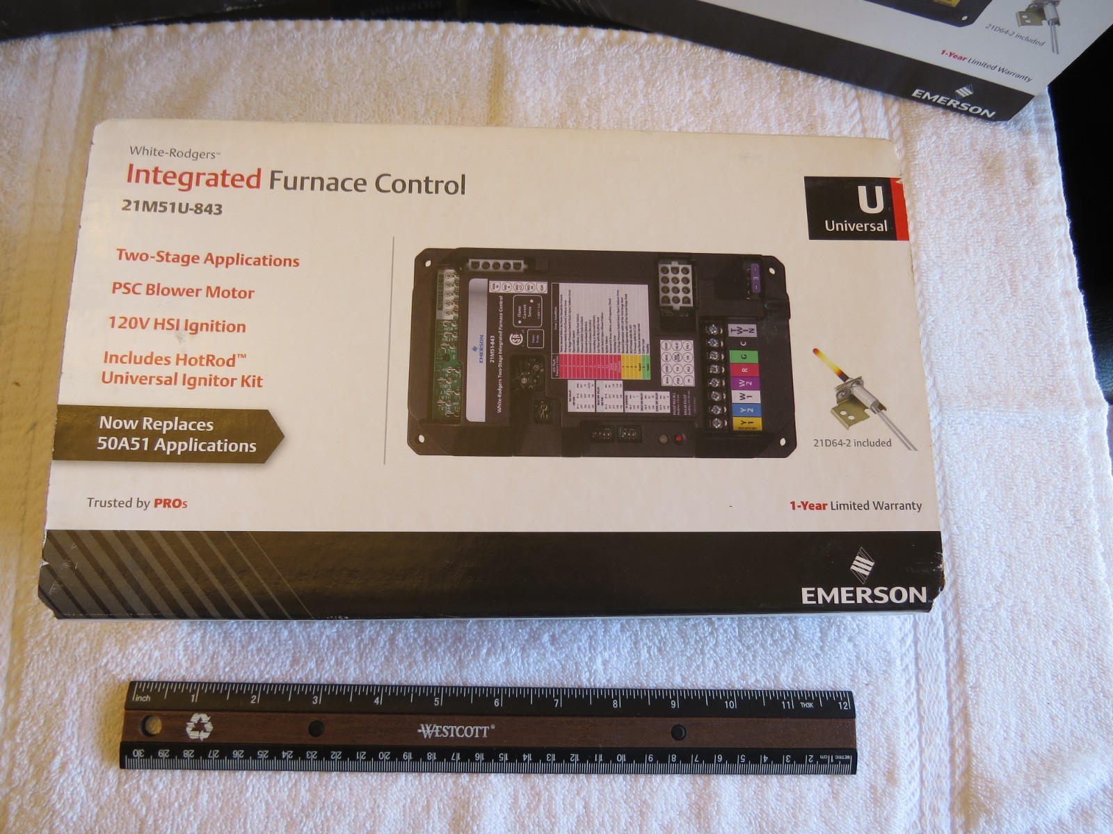 BRAND NEW WHITE RODGERS 21M51U-843 TWO-STAGE INTEGRATED FURNACE CONTROL BOARD