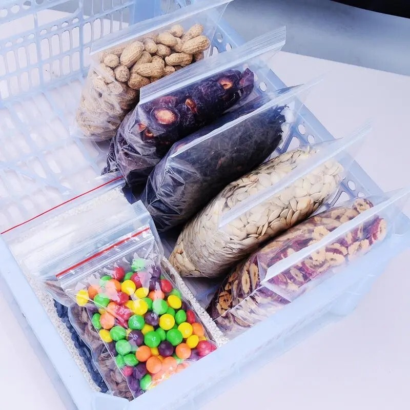 Grip Seal Bags Self Resealable Grip Poly Plastic Clear Zip Lock MIX 2 Mil 2ML