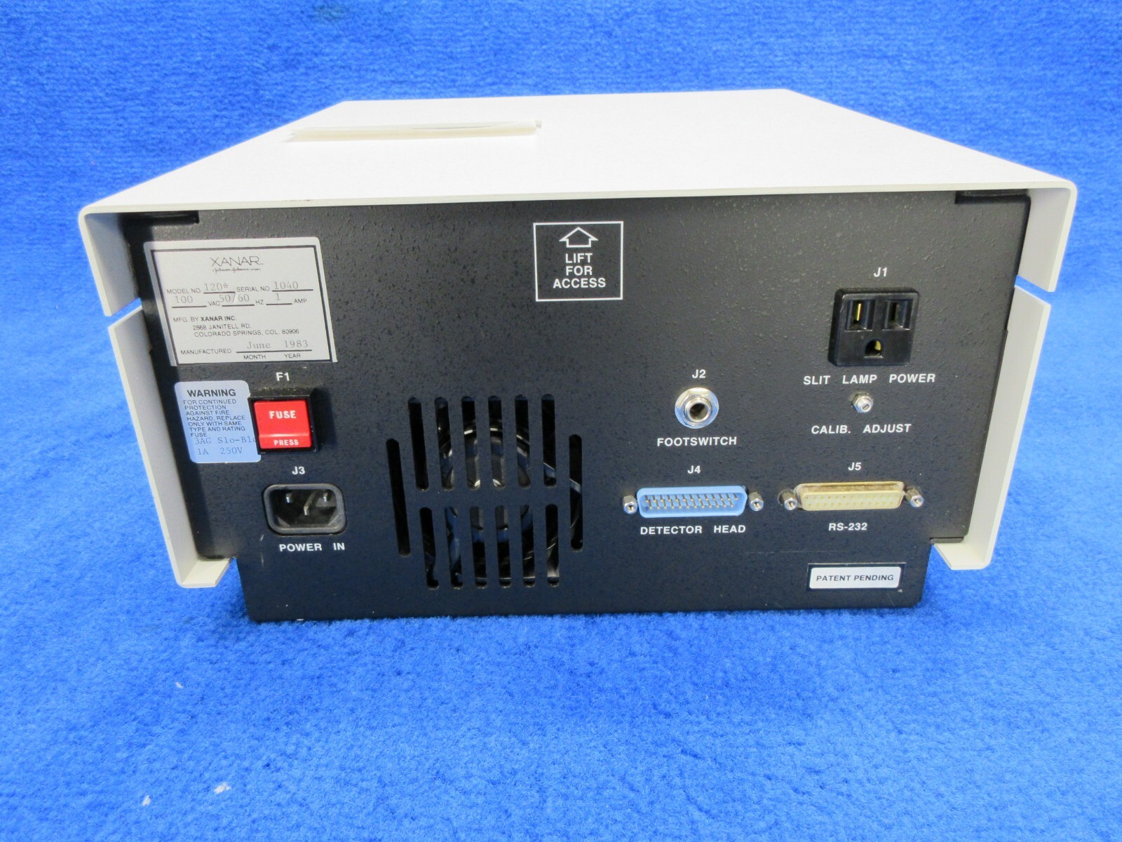 XANAR Fluorophotometer 120 Johnson & Johnson – looks unused in original crate!