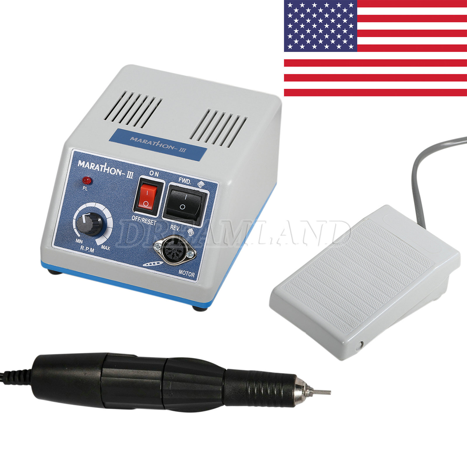Dental Lab Marathon III Micromotor Polishing N3 / 35K RPM Motor Handpiece