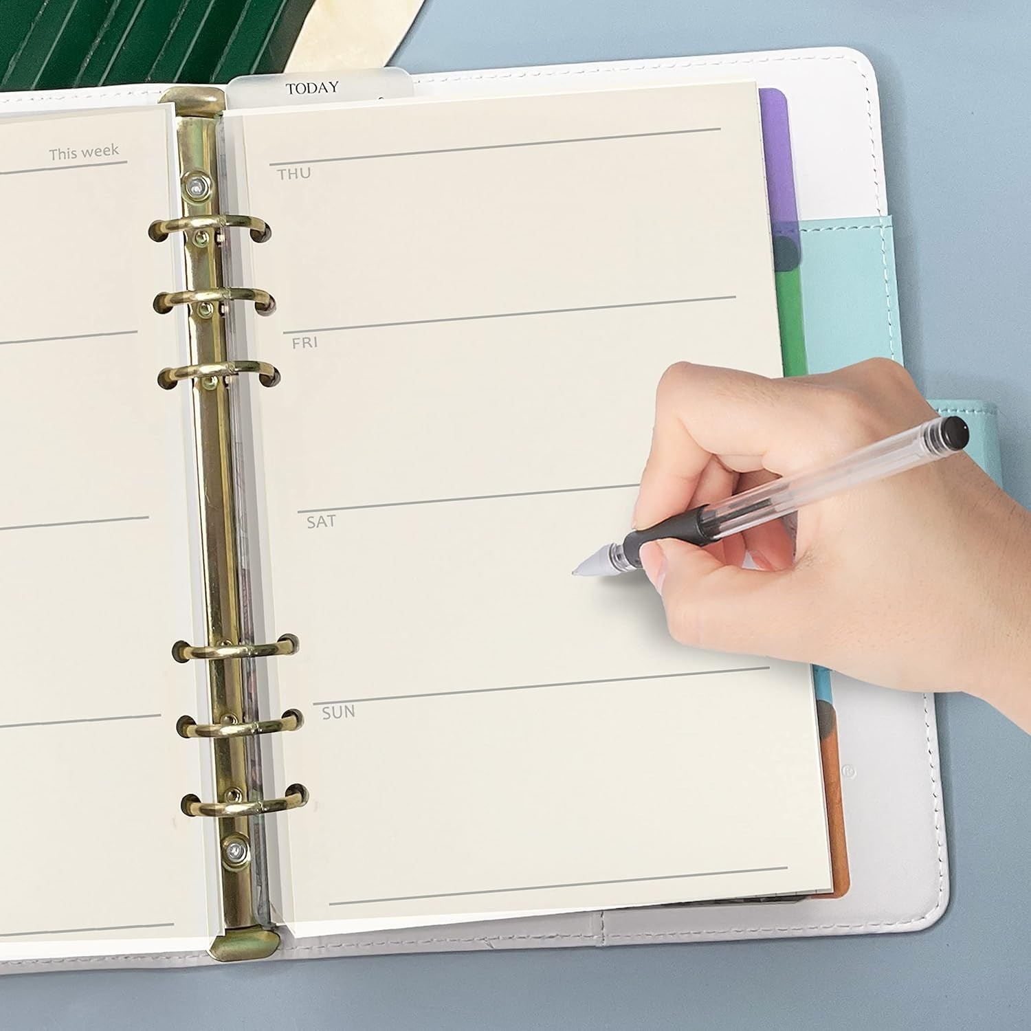 Undated A5 Planner Refills – 6-Ring Inserts for Daily and Weekly Organization