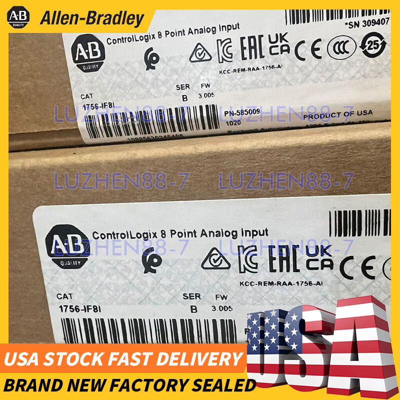 New Allen-Bradley 1756-IF8I SER B ControlLogix 8 Point Analog Input Module AB